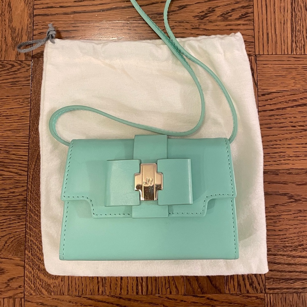Jason Wu Mint Green with Bow Mini Bag on Shoulder Strap